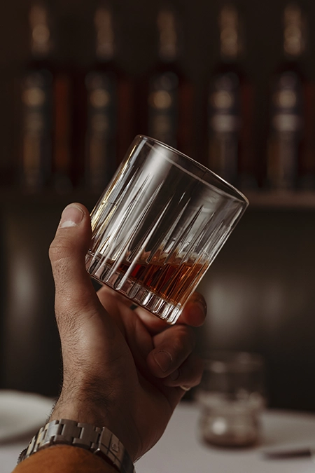 Whiskey in a glass